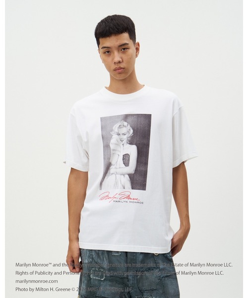 DISCOVERED（ディスカバード）の「MARILYN MONROE TEE (SELF-PORTRAIT)（Tシャツ/カットソー・メンズ・ホワイト/ブラック・SMALL/LARGE）」の6枚目の写真