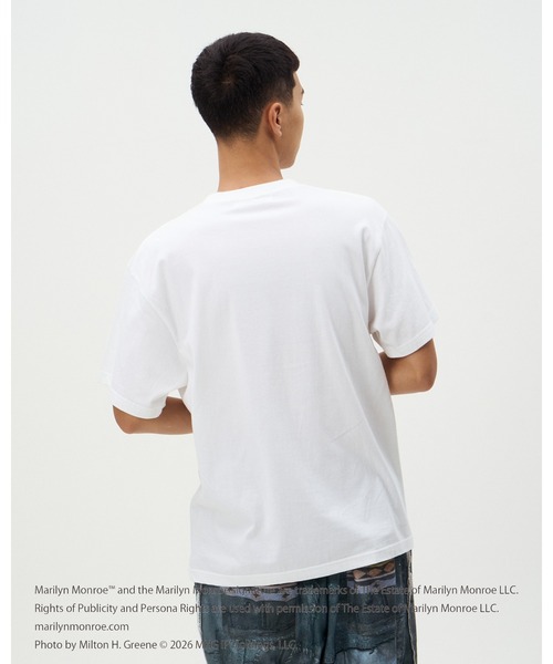 DISCOVERED（ディスカバード）の「MARILYN MONROE TEE (SELF-PORTRAIT)（Tシャツ/カットソー・メンズ・ホワイト/ブラック・SMALL/LARGE）」の8枚目の写真