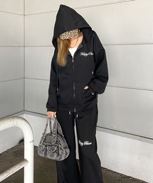 non-hedge（ノンヘッジ）の「刺繍ロゴジップパーカーパンツセットアップ（セットアップ）」