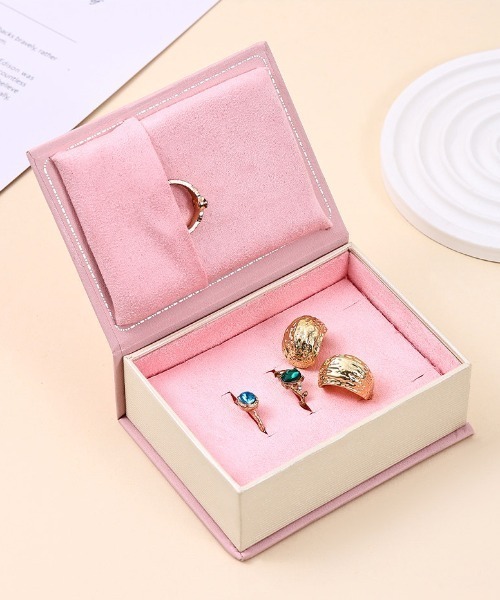 MIKIMOTO アクセサリー収納ボックス ピンク マグネット式 ブック型 アクセサリーケース / 小物ケース / ジュエリー
