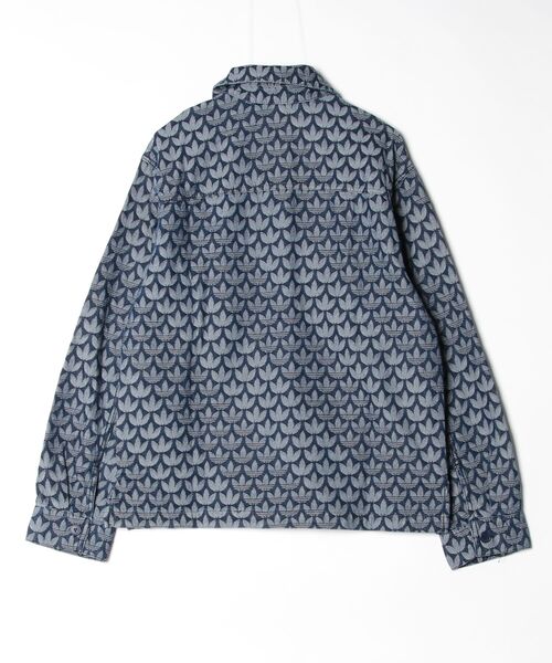 adidas（アディダス）の「デニム モノグラム シャツ / アディダスオリジナルス adidas Originals（シャツ/ブラウス・メンズ・ブルー・LARGE/XX-LARGE/SMALL/X-SMALL/3XL/X-LARGE）」の6枚目の写真