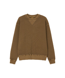BRUMAN（ブルーマン）の「Waffle Sweat Shirt (Brown)（スウェット）」