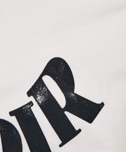 abahouse mavie（アバハウスマヴィ）の「【コットン100％】甘編み天竺フロッキープリントTシャツ/半袖/夏服/ロゴT（Tシャツ/カットソー・レディース・ネイビー/イエロー/ホワイト・フリー）」の8枚目の写真