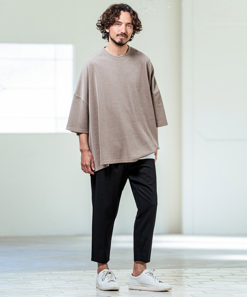 Magine(マージン)の「mp14658- Linen Blend Relax Fit Easy Pants イージーパンツ(MGN-261-018)(その他パンツ・メンズ・ナチュラル/カーキ/ブラック・48/46/44)」の9枚目の写真