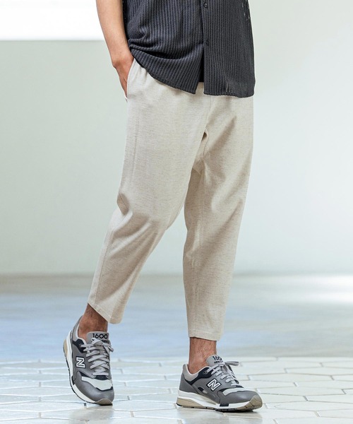 Magine(マージン)の「mp14658- Linen Blend Relax Fit Easy Pants イージーパンツ(MGN-261-018)(その他パンツ・メンズ・ナチュラル/カーキ/ブラック・48/46/44)」の17枚目の写真