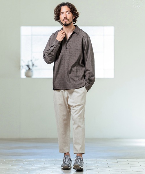 Magine(マージン)の「mp14658- Linen Blend Relax Fit Easy Pants イージーパンツ(MGN-261-018)(その他パンツ・メンズ・ナチュラル/カーキ/ブラック・48/46/44)」の20枚目の写真