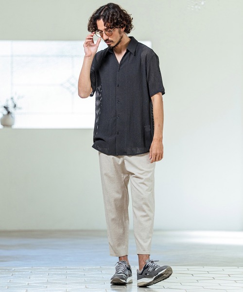 Magine(マージン)の「mp14658- Linen Blend Relax Fit Easy Pants イージーパンツ(MGN-261-018)(その他パンツ・メンズ・ナチュラル/カーキ/ブラック・48/46/44)」の21枚目の写真