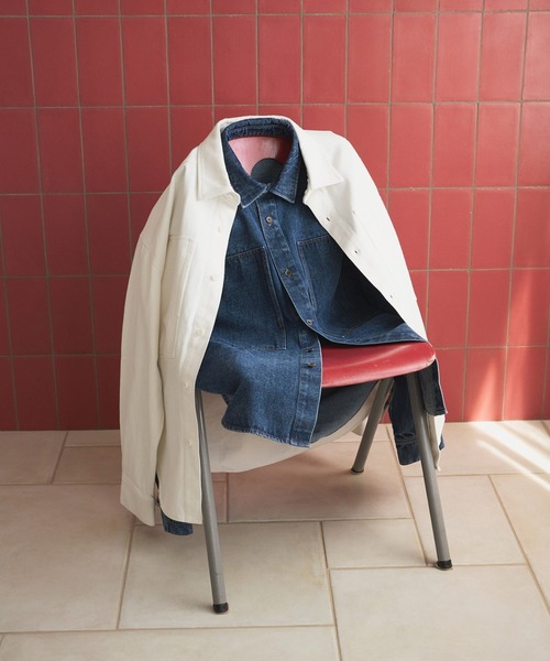 anuke（アンヌーク）の「Denim Over Shirts（シャツ/ブラウス・レディース・ホワイト/ブルー・FREE）」の10枚目の写真