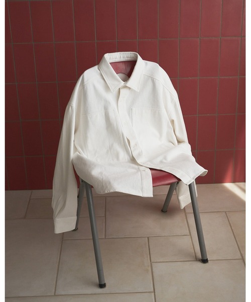 anuke（アンヌーク）の「Denim Over Shirts（シャツ/ブラウス・レディース・ホワイト/ブルー・FREE）」の13枚目の写真