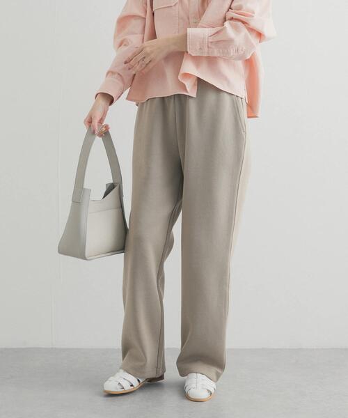 URBAN RESEARCH DOORS（アーバンリサーチドアーズ）の「ダンボールニットパンツ（その他パンツ・レディース・ベージュ系その他/ライトグレー・FREE）」の9枚目の写真