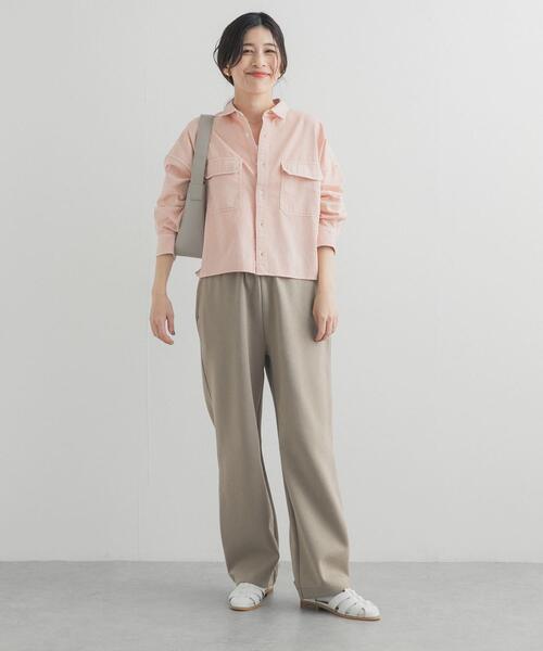 URBAN RESEARCH DOORS（アーバンリサーチドアーズ）の「ダンボールニットパンツ（その他パンツ・レディース・ベージュ系その他/ライトグレー・FREE）」の13枚目の写真