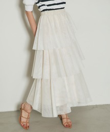 &. NOSTALGIA | ランダムヘムチュールティアードスカート(スカート)