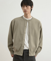 WHOLOVESART（フーラブズアート）の「ウォッシャブルセミクロップニットカーディガンセージグリーン（カーディガン/ボレロ）」