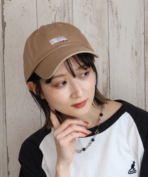 FIRST DOWN（ファーストダウン）の「【FIRST DOWN/ファーストダウン】LOGO TWILL CAP/ロゴツイルキャップ（キャップ・メンズ・ホワイト/ベージュ/ブラック・FREE）」の3枚目の写真