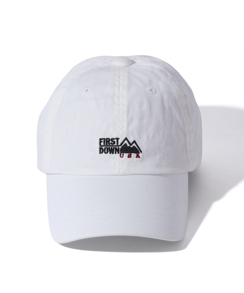 FIRST DOWN（ファーストダウン）の「【FIRST DOWN/ファーストダウン】LOGO TWILL CAP/ロゴツイルキャップ（キャップ・メンズ・ホワイト/ベージュ/ブラック・FREE）」の4枚目の写真