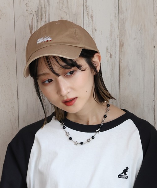 FIRST DOWN（ファーストダウン）の「【FIRST DOWN/ファーストダウン】LOGO TWILL CAP/ロゴツイルキャップ（キャップ・メンズ・ホワイト/ベージュ/ブラック・FREE）」の9枚目の写真