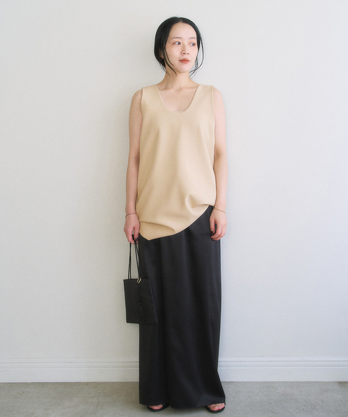 plage（プラージュ）の「MY_silk satin スカート（スカート・レディース・ブラック/ブラウン・34）」の11枚目の写真