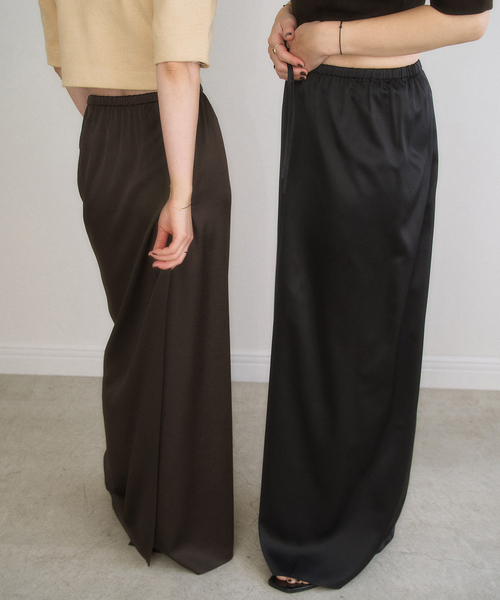 plage（プラージュ）の「MY_silk satin スカート（スカート・レディース・ブラック/ブラウン・34）」の20枚目の写真