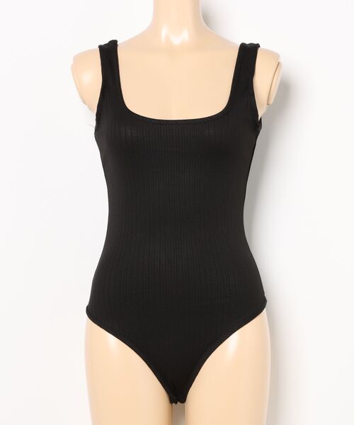 Burner（バーナー）の「【lux sea jewelry（ラックス・シー・ジュエリー）】ボディスーツ　美ライン リブ　 lux-swim-1-12【RBTS】（その他トップス・レディース・ホワイト/ベージュ系その他/ブラック・S/M）」の3枚目の写真