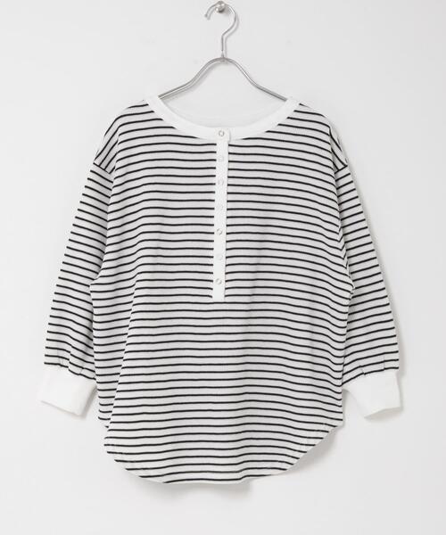 ITEMS URBANRESEARCH(アイテムズ アーバンリサーチ)の「2WAYワッフルプルオーバー(Tシャツ/カットソー・レディース・ホワイト系その他/チャコールグレー/モカ・FREE)」の14枚目の写真