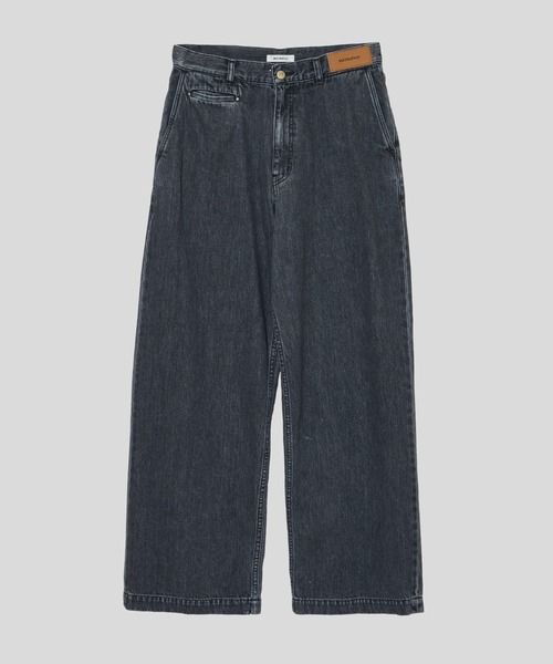 MATSUFUJI(マツフジ)の「Wide Fade Denim Trousers(デニムパンツ・メンズ・グレー・2/3)」の1枚目の写真