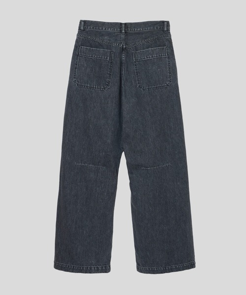 MATSUFUJI(マツフジ)の「Wide Fade Denim Trousers(デニムパンツ・メンズ・グレー・2/3)」の2枚目の写真