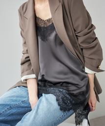 Spick & Span（スピックアンドスパン）の「《WEB限定 / 追加2》レースサテンチュニックキャミソール（キャミソール）」