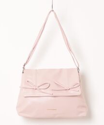 Lace Ladies（レースレディース）の「レザー調 ダブルリボン スクエア ショルダー バッグ（ショルダーバッグ）」