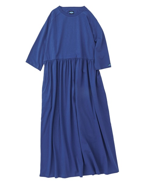 KAVU（カブー）の「KAVU/カブー Gathered dress/ギャザードドレス（ドレス・レディース・ベージュ/ネイビー/ブラック・ONE SIZE）」の3枚目の写真