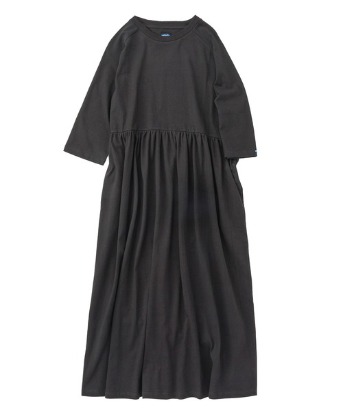 KAVU（カブー）の「KAVU/カブー Gathered dress/ギャザードドレス（ドレス・レディース・ベージュ/ネイビー/ブラック・ONE SIZE）」の2枚目の写真