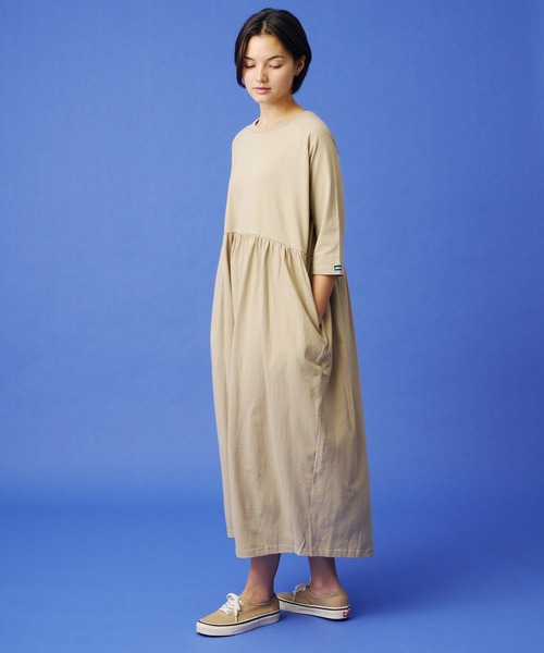 KAVU（カブー）の「KAVU/カブー Gathered dress/ギャザードドレス（ドレス・レディース・ベージュ/ネイビー/ブラック・ONE SIZE）」の19枚目の写真