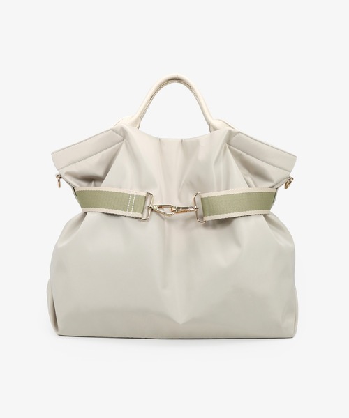 T・S・L（ティーエスエル）の「ラインテープ2wayトートバッグ（トートバッグ・レディース・アイボリー/グレイッシュベージュ/ブラック・FREE）」の2枚目の写真