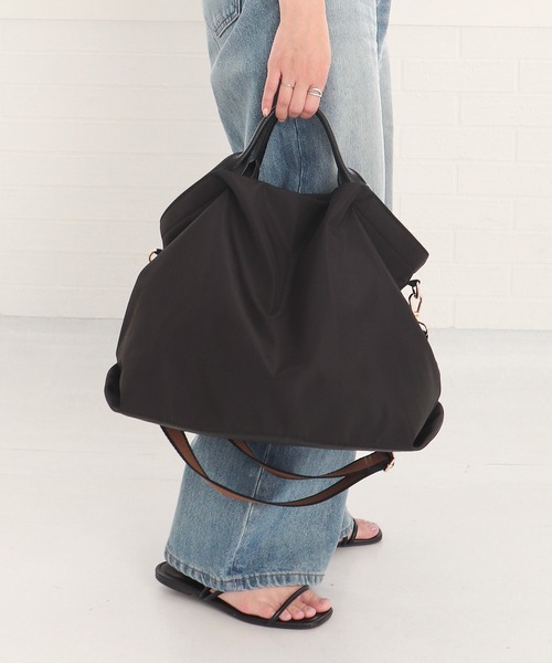 T・S・L（ティーエスエル）の「ラインテープ2wayトートバッグ（トートバッグ・レディース・アイボリー/グレイッシュベージュ/ブラック・FREE）」の10枚目の写真