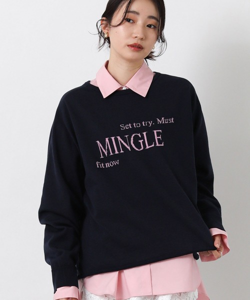 Gready Brilliant（グレディブリリアン）の「ＭＩＮＧＬＥラグランニット（ニット/セーター・レディース・ホワイト×ブラック/ネイビー系/グレー系・38）」の3枚目の写真