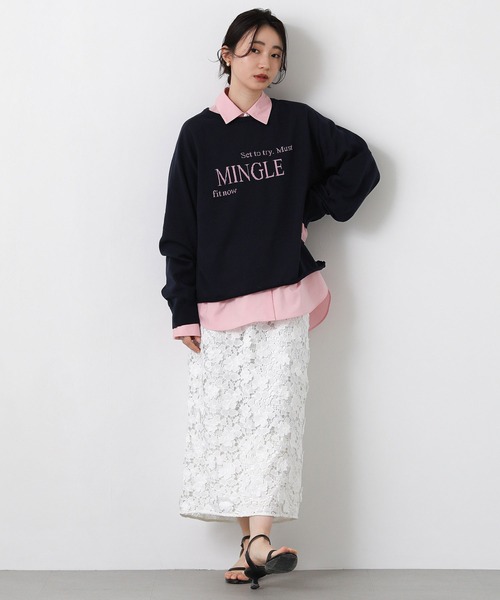 Gready Brilliant（グレディブリリアン）の「ＭＩＮＧＬＥラグランニット（ニット/セーター・レディース・ホワイト×ブラック/ネイビー系/グレー系・38）」の21枚目の写真