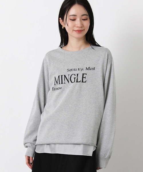 Gready Brilliant（グレディブリリアン）の「ＭＩＮＧＬＥラグランニット（ニット/セーター・レディース・ホワイト×ブラック/ネイビー系/グレー系・38）」の17枚目の写真
