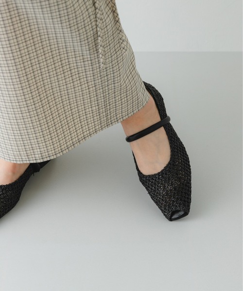 RODE SKO(ロデスコ)の「ピープトゥベルトメッシュフラット(バレエシューズ・レディース・ブラウン/ブラック/アイボリー・36/37/38)」の16枚目の写真