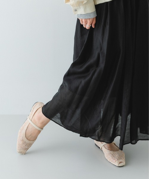 RODE SKO(ロデスコ)の「ピープトゥベルトメッシュフラット(バレエシューズ・レディース・ブラウン/ブラック/アイボリー・36/37/38)」の20枚目の写真