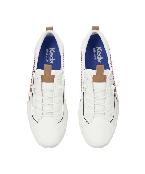 Keds(ケッズ)の「Keds ケッズ キックバック ペナント ウォッシュト ツイル オフホワイト(スニーカー・レディース・オフホワイト・23.0cm/24.0cm/24.5cm/25.0cm/22.5cm/23.5cm)」の2枚目の写真