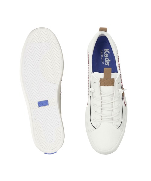 Keds(ケッズ)の「Keds ケッズ キックバック ペナント ウォッシュト ツイル オフホワイト(スニーカー・レディース・オフホワイト・23.0cm/24.0cm/24.5cm/25.0cm/22.5cm/23.5cm)」の4枚目の写真