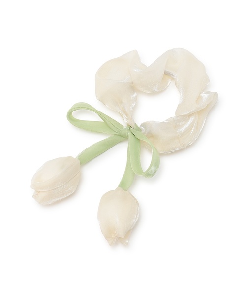 petit main（プティマイン）の「アソートシュシュ/L（シュシュ・キッズ・アイボリー/ラベンダー/ブラック/オフホワイト/ブルー・F）」の13枚目の写真