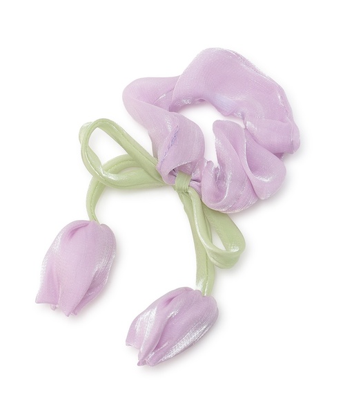 petit main（プティマイン）の「アソートシュシュ/L（シュシュ・キッズ・アイボリー/ラベンダー/ブラック/オフホワイト/ブルー・F）」の15枚目の写真