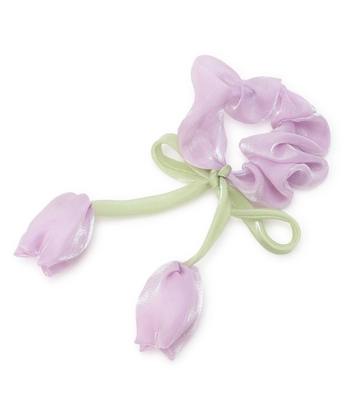 petit main（プティマイン）の「アソートシュシュ/L（シュシュ・キッズ・アイボリー/ラベンダー/ブラック/オフホワイト/ブルー・F）」の16枚目の写真