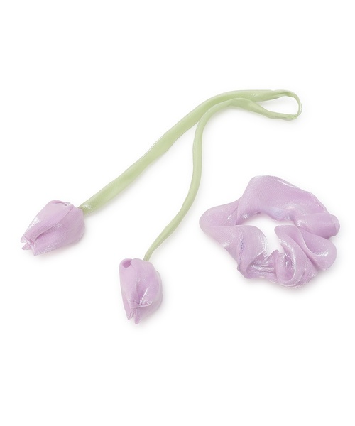 petit main（プティマイン）の「アソートシュシュ/L（シュシュ・キッズ・アイボリー/ラベンダー/ブラック/オフホワイト/ブルー・F）」の17枚目の写真