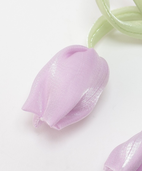 petit main（プティマイン）の「アソートシュシュ/L（シュシュ・キッズ・アイボリー/ラベンダー/ブラック/オフホワイト/ブルー・F）」の18枚目の写真