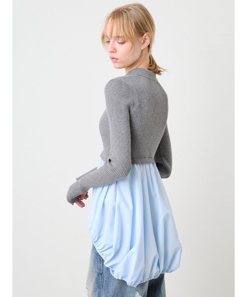 SORIN(ソリン )の「Mashroom Hem Docking Top/マッシュルームヘム ドッキングトップ(ニット/セーター・レディース・ダークネイビー/ダークグレー・38)」の9枚目の写真