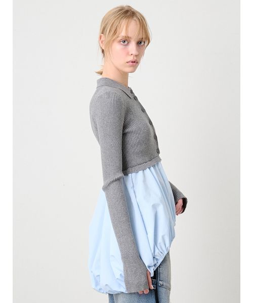 SORIN(ソリン )の「Mashroom Hem Docking Top/マッシュルームヘム ドッキングトップ(ニット/セーター・レディース・ダークネイビー/ダークグレー・38)」の10枚目の写真