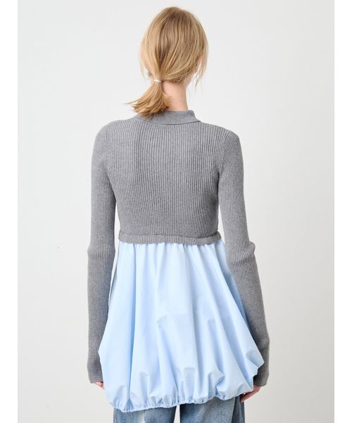 SORIN(ソリン )の「Mashroom Hem Docking Top/マッシュルームヘム ドッキングトップ(ニット/セーター・レディース・ダークネイビー/ダークグレー・38)」の11枚目の写真
