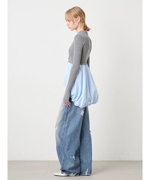 SORIN(ソリン )の「Mashroom Hem Docking Top/マッシュルームヘム ドッキングトップ(ニット/セーター・レディース・ダークネイビー/ダークグレー・38)」の15枚目の写真