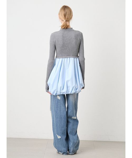 SORIN(ソリン )の「Mashroom Hem Docking Top/マッシュルームヘム ドッキングトップ(ニット/セーター・レディース・ダークネイビー/ダークグレー・38)」の16枚目の写真